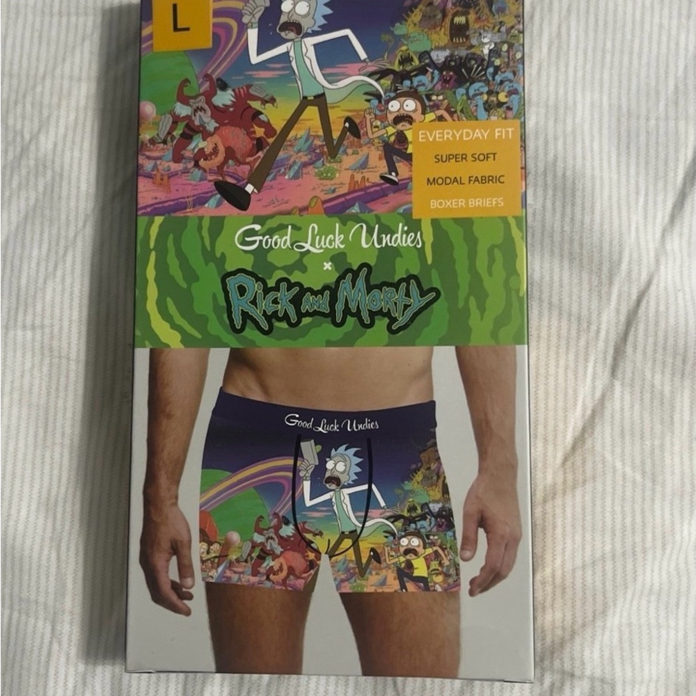 Good Luck Undies Rick and Morty Boxer Briefs - Multicolor